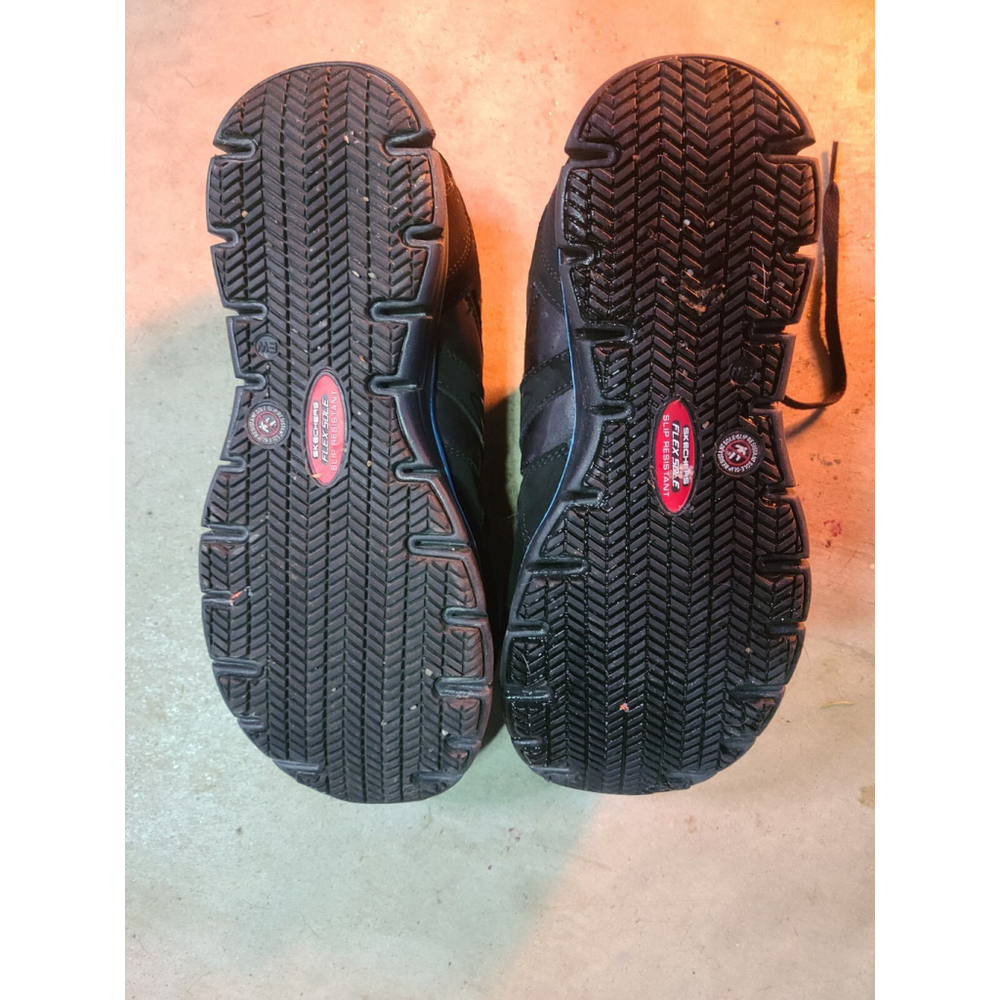 Sketchers Flex Sole WORK Alloy Toe Shoe Memory Foam Slip Resistant Women Size 7 - Picture 4 of 4